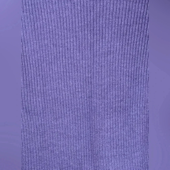 Talbots Wool Blend Sweater Purple Cable Knit Mock Turtleneck Womens Size Medium - Picture 6 of 8